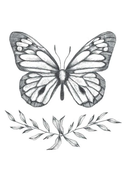 Butterfly by Olivia A5 Print