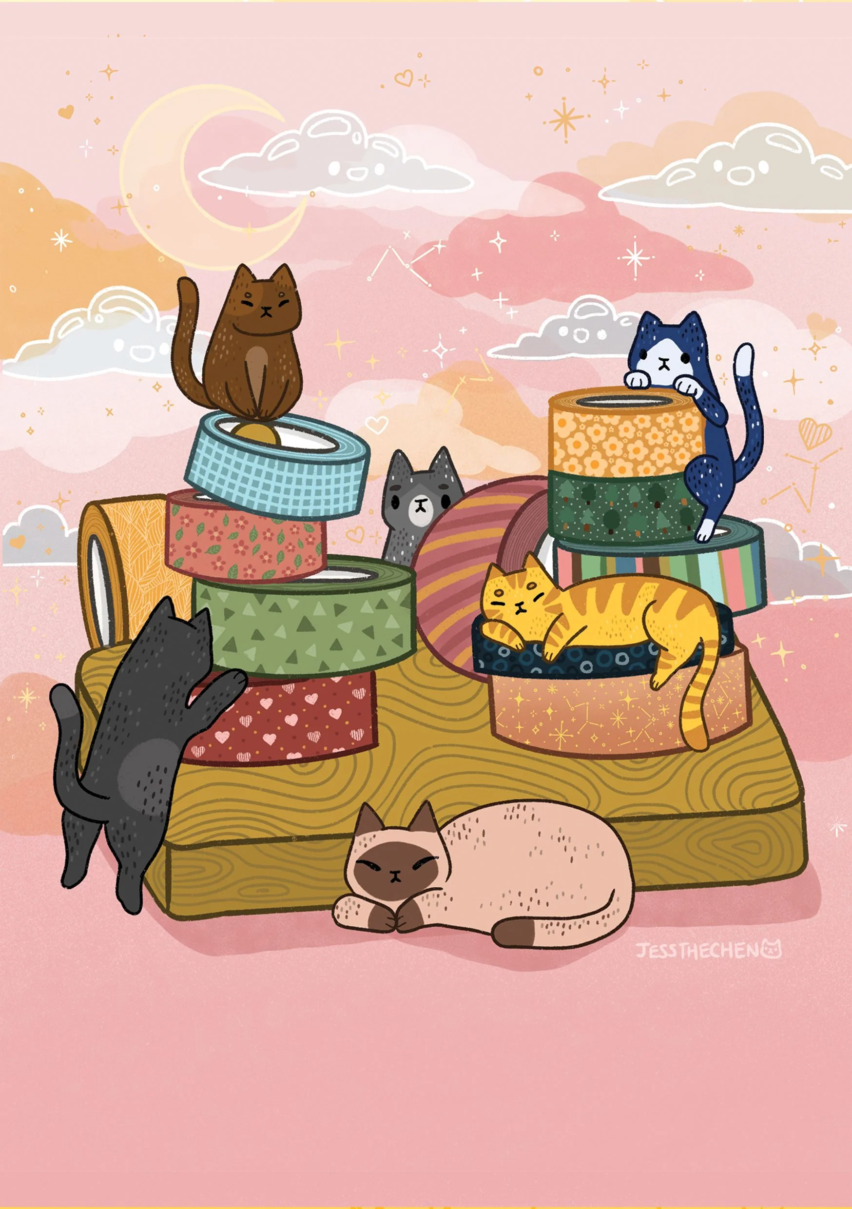 Cat Washi by Jess Chen