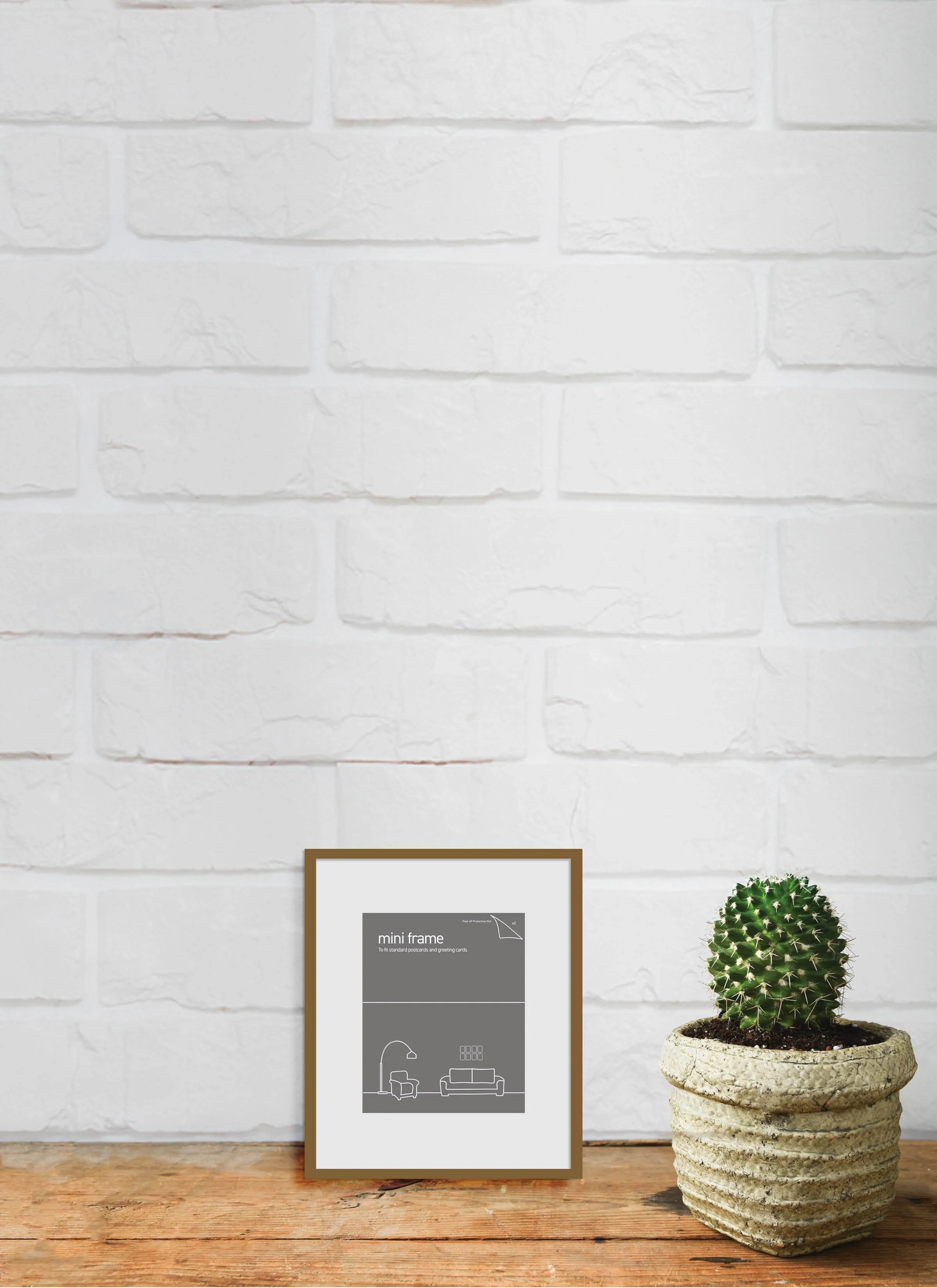 Deluxe Postcard Frame 10x14.5 - Rustic
