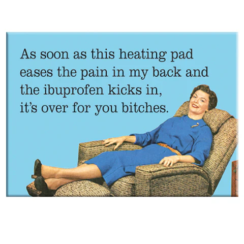 Heating Pad & Ibuprofen Magnet