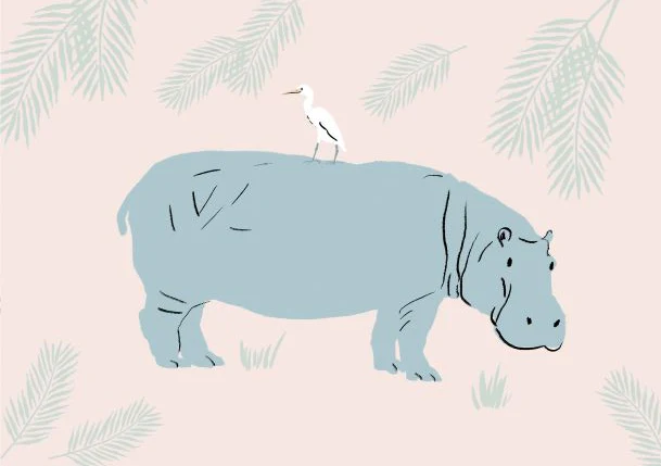 Hippo by Simone Hale A5