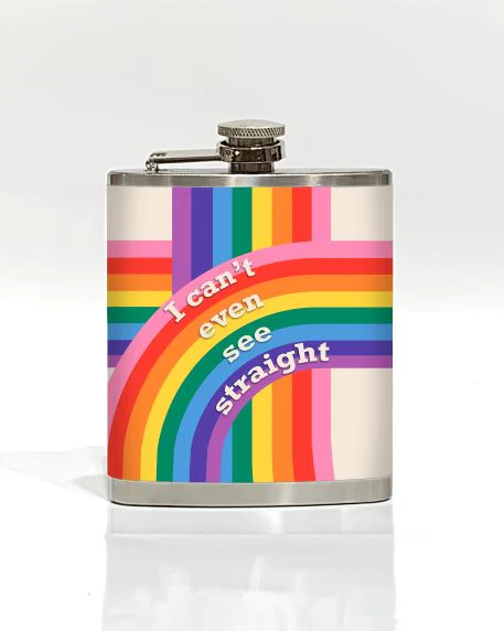I Cant Even See Straight Hip Flask