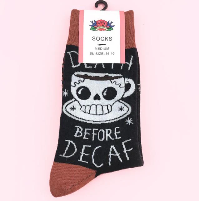 Jubly-Umph Death Before Decaf Socks - Image 2