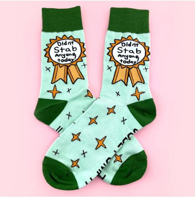 Jubly-Umph Didnt Stab Anyone Socks