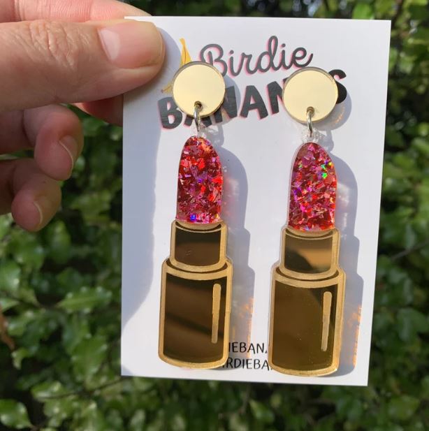 Lipstick Acrylic Earrings