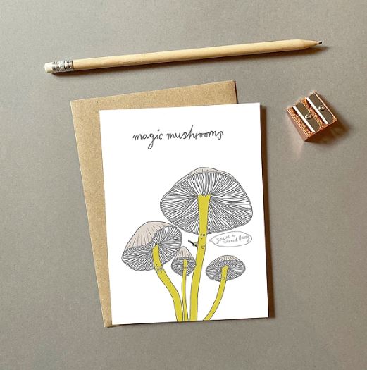 Magic Mushrooms Greeting Card
