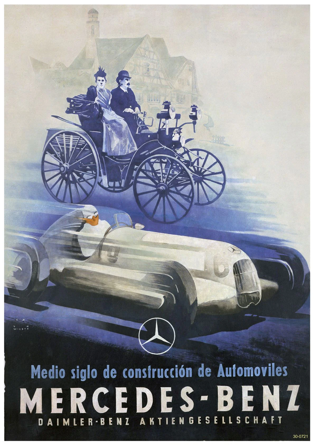 Mercedes Bennz Advertising Poster