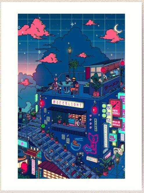 Neon Village by Seerstuff