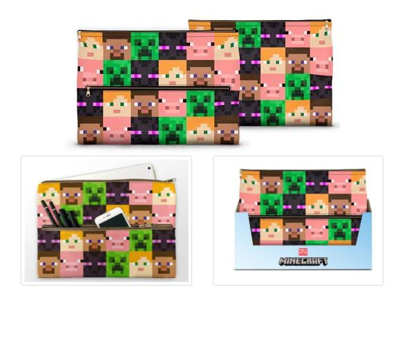Minecraft Jumbo ipad Pencil Case