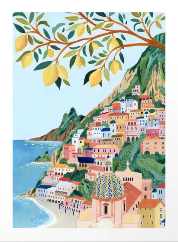 Positano Italy by Ambers Textiles