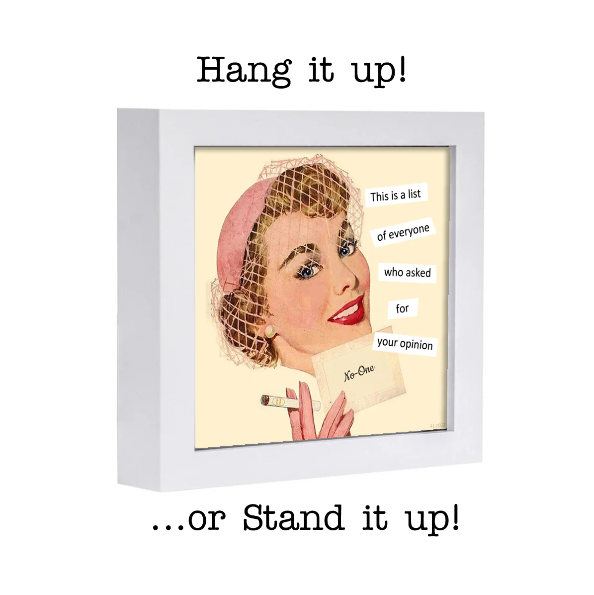 Retro Quotes Framed Print - List