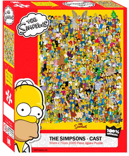 The Simpsons Cast 1000pc Puzzle