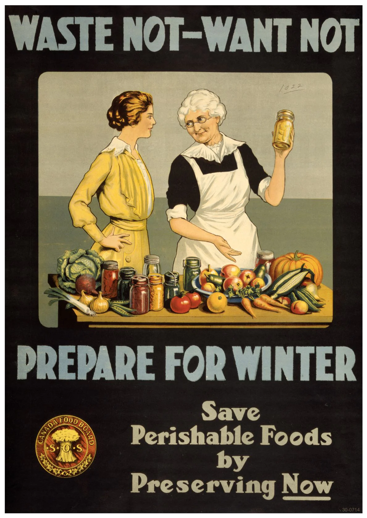 Waste Not Want not Propaganda Poster